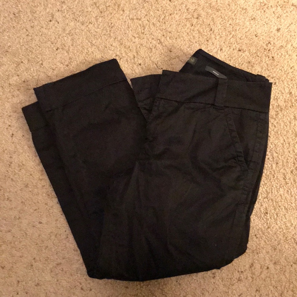 Black bottom cuff ankle pants